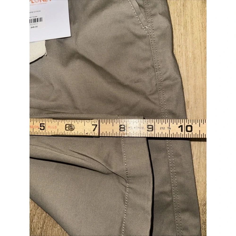 Free Planet Men's Stretch Chino Shorts‎ Preppy Desert Taupe Size 28 NEW